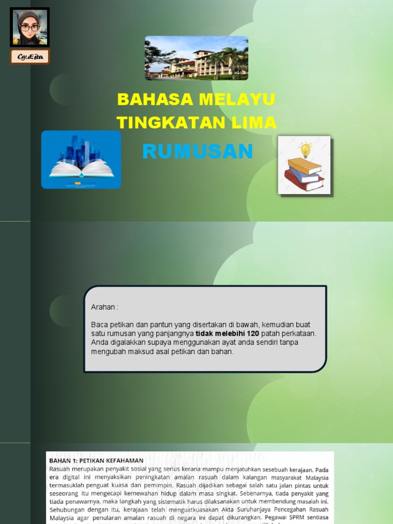 Rumusan Mengenai Rasuah | PDF | Pengembangan Diri