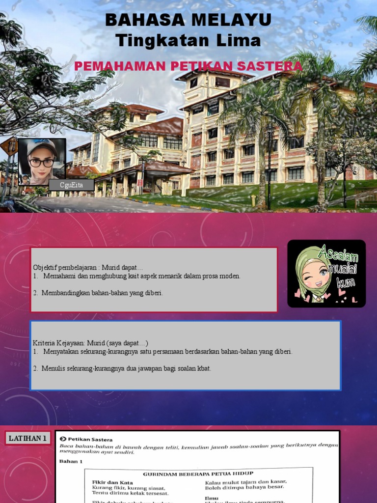 Pemahaman Sastera dalam Prosa Moden | PDF