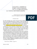 Industrialización, Empresas y Trabajadores Industriales, Del Porfiriato a La Revolución, La Nueva Historiografía