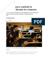 Técnicas para Combatir La Ansiedad Durante Los Exámenes