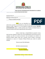 Modelo de Petição - Recurso Extraordinário - Liberdade de Expressão - Inocorrência de Dano Moral