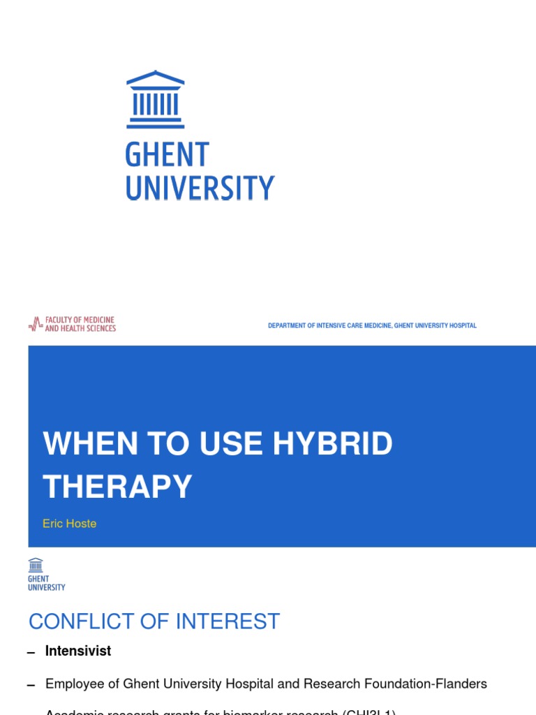 Hybrid RRT | PDF | Dialysis | Hemodialysis