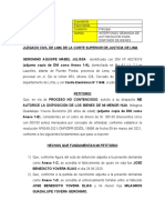 Demanda de Autorizacion para Cobro de Dinero de Menor