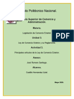 Principales Artículos de La Ley de Comercio Exterior - Cuadros Conceptuales