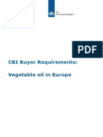 CBI Buyer Requirements:: Vegetable Oil in Europe