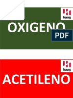 Oxigeno Acetileno Etiqueta