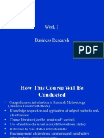 Week I Business Research