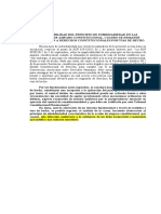 Inaplicabilidad Del Principio de Subsidiariedad en Las Acciones de Amparo Constitucional