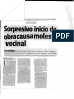 Público - Sorpresivo Inicio de Obra Causa Molestia Vecinal. 24/feb/2011