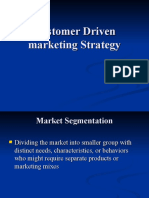 Customer Driven Marketing Strategy