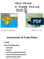 India-China Foreign Trade Policy