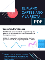 Plano Cartesiano y La Recta