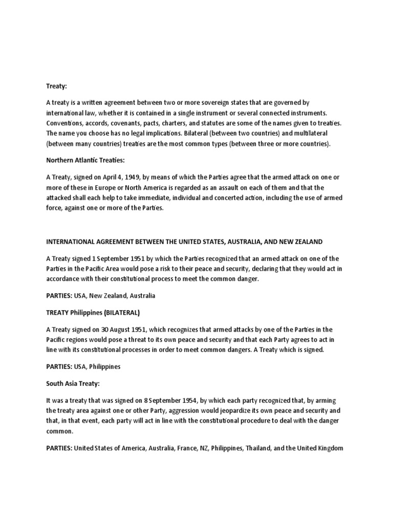 Overview of International Treaties and Cyber Warfare | PDF | Security ...
