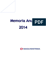 Memoria Año 2014
