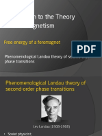 5.4 Phenomenological Landau Theory of Second-Order Phase Transitions