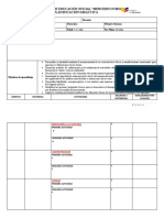 Matriz para Planificación Por Rincones 2019-2020