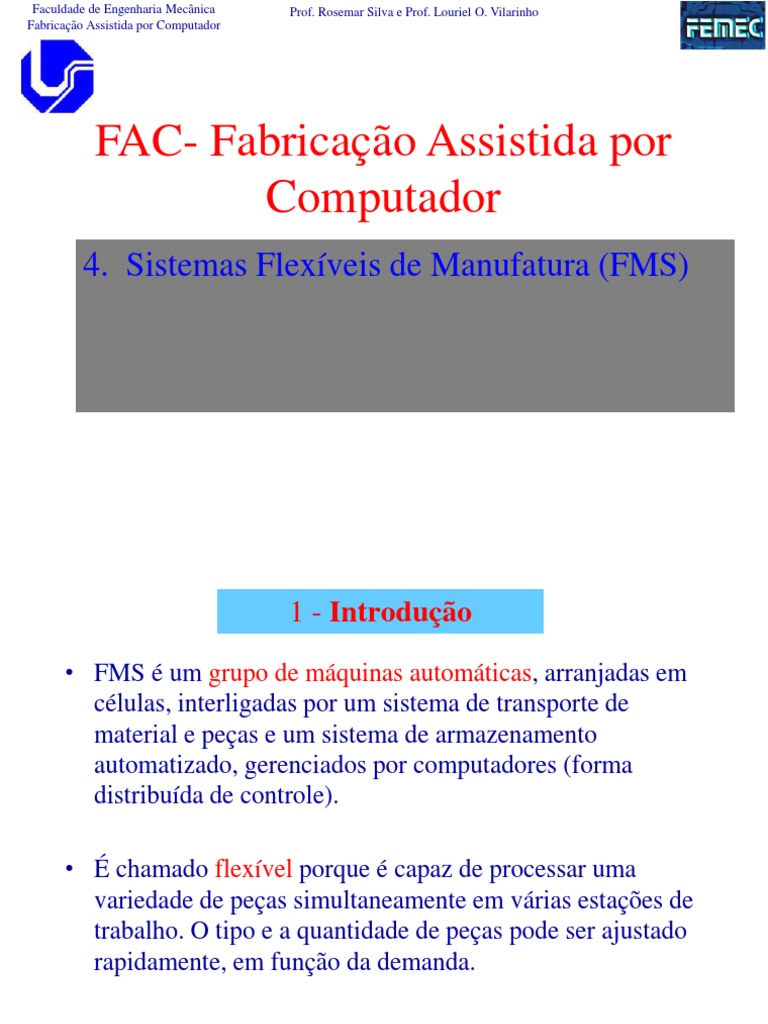 Sistemas Flexiveis de Manufatura | PDF | Máquinas | Automação