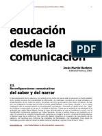 LA COMUNICACIÓN DESDE LA EDUCACIÓN. JESUS M.B