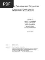 Centre On Regulation and Competition Working Paper Series