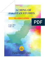 Teaching of Pakistan Studies