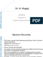 Dr. N. Magaji: ELE8331 Power System Security