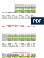 Horário 2021 - Virtual