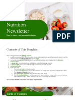 Nutrition Newsletter by Slidesgo