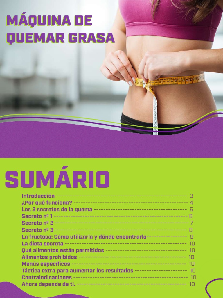 5 Alimentos Prohibidos Para Perder Grasa Abdominal Máquina de Quemar Grasa | PDF | Fructosa | Dieta