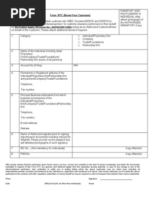 KYC-form