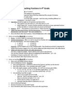 Teaching Fractions in 4 Grade: Block #1