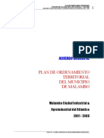 Plan de Ordenamiento Territorial Malambo 2001-2009