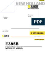 New Holland Kobelco E385 E385B Crawler Excavator Shop Manual