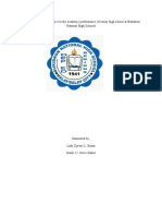 The Impact of Tardiness in The Academic Performance of Students Among Grade 12 HUMSS