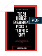 The Top 50 posts in Traffic and copy history