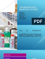 Antisépticos y Desinfectantes Diapositivas