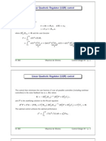 Linear Quadratic Regulator (LQR) Control