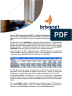 Pereiro, CE, 10 de Setembro de 2021. A Brisanet Participações S.A. (B3: BRIT3) A