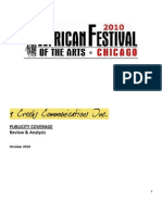 2010 African Festival of The Arts Publicity Report