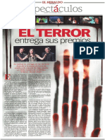 El Terror: Entrega Sus Premios