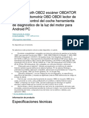 OBD2 Diagnosis Coche Profesional Herramienta de Diagnóstico del  Escáner,Lector de códigos de avería del Motor del Coche para Todos los  vehículos con protocolo OBD II : : Coche y moto