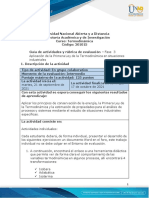 Guia de Actividades y Rúbrica de Evaluación - Fase 3 - Aplicación de La Primera Ley de La Termodinámica en Situaciones Industriales