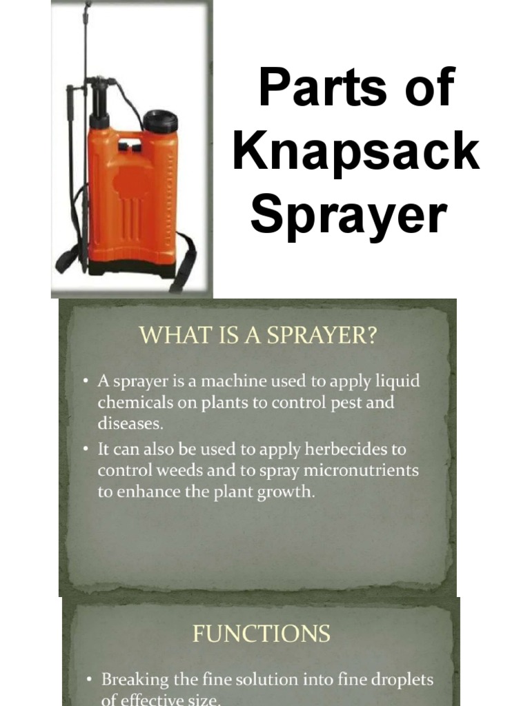 Parts of Knapsack Sprayer PDF