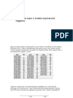 Exercícios Modelo Exponencial