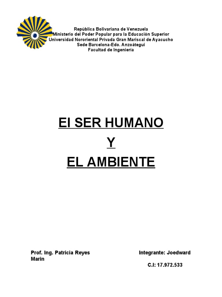 Impacto Humano en el Medio Ambiente | PDF | La contaminación del agua ...