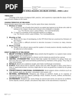 RME Experiences and Outcomes Overview | PDF | Value (Ethics) | Traditions
