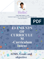 Curriculum Intent (AGO)