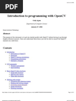 Introduction to programming with OpenCV