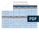 Horario de Evaluaciones 3er Periodo