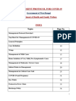 Management Protocol For Covid-19: Department of Health and Family Welfare