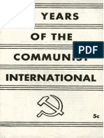 Fifteen Years of the Communist International Theses